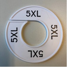 Maatring 9cm wit/zw 5XL Td05601914 Maatring 9cm wit/zw 5XL Td05601914